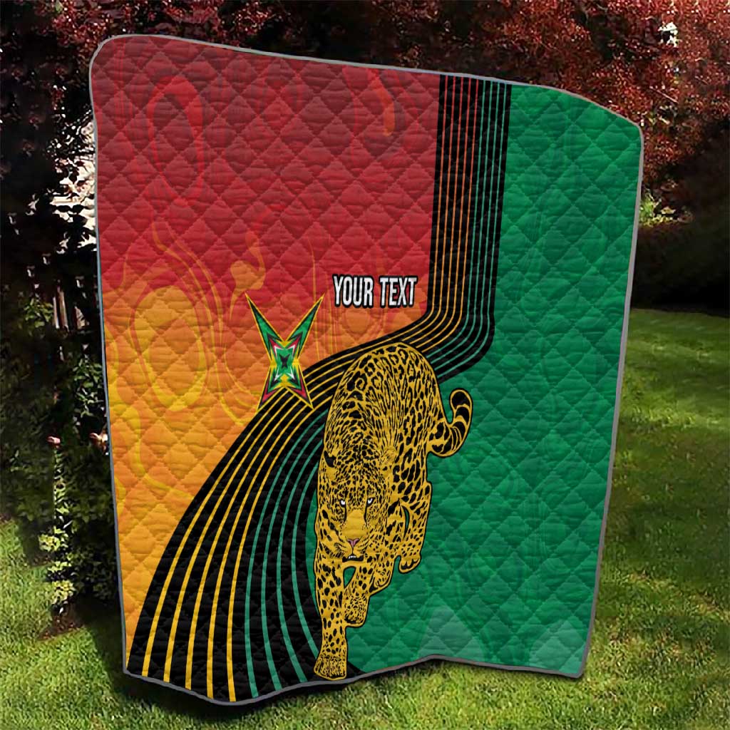 Personalized Afro Guyana Cricket Amazon Warriors Quilt Fierce Jaguars LT7