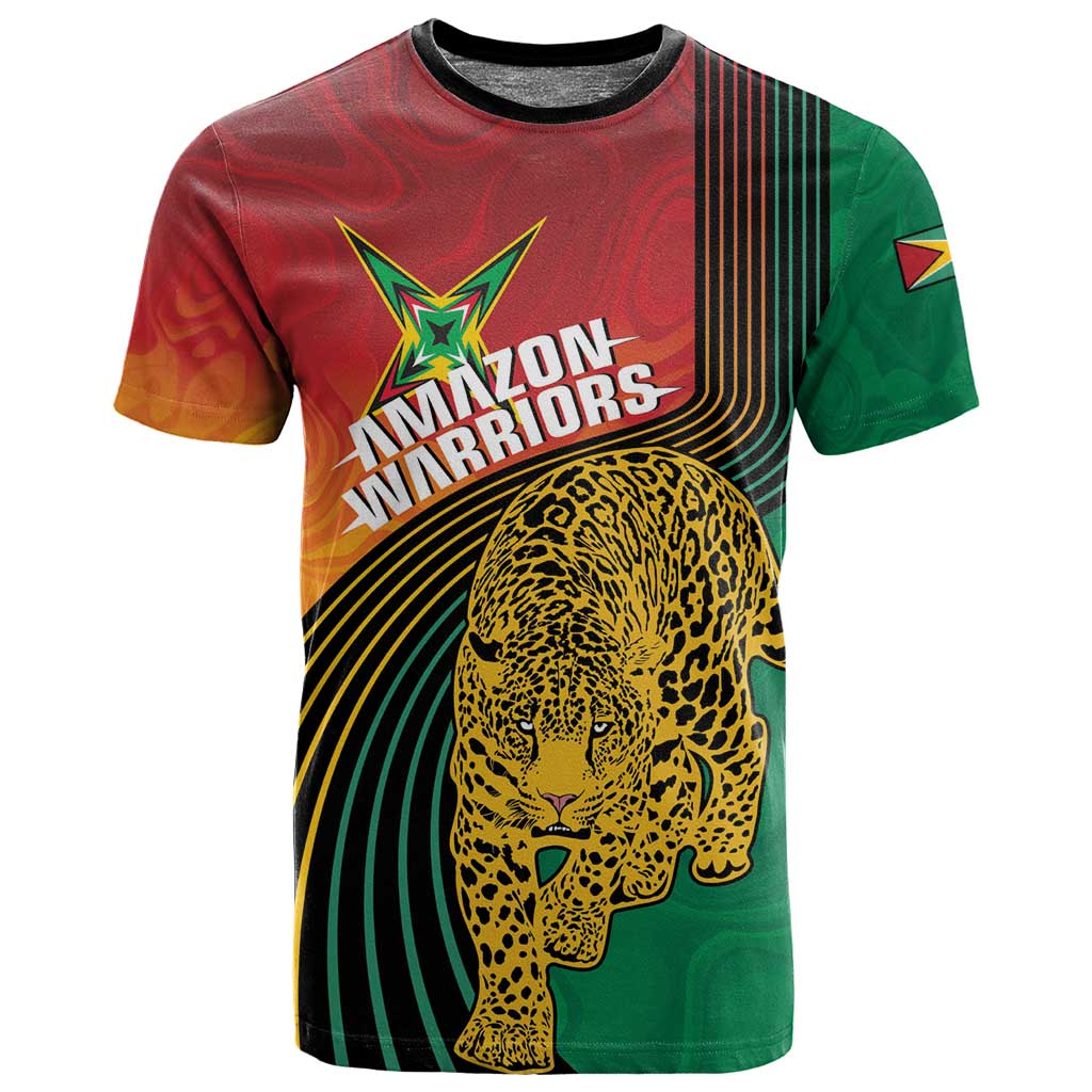 Personalized Afro Guyana Cricket Amazon Warriors T shirt Fierce Jaguars LT7