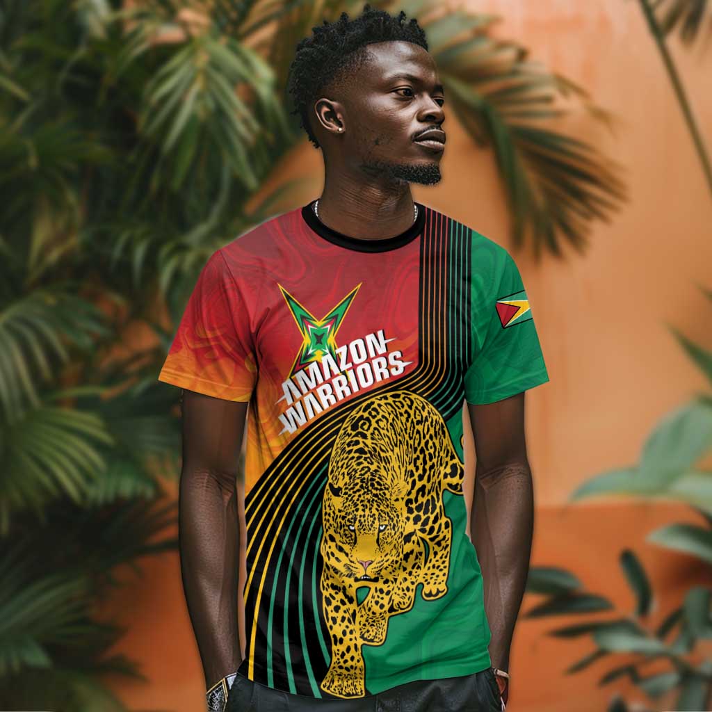 Personalized Afro Guyana Cricket Amazon Warriors T shirt Fierce Jaguars LT7