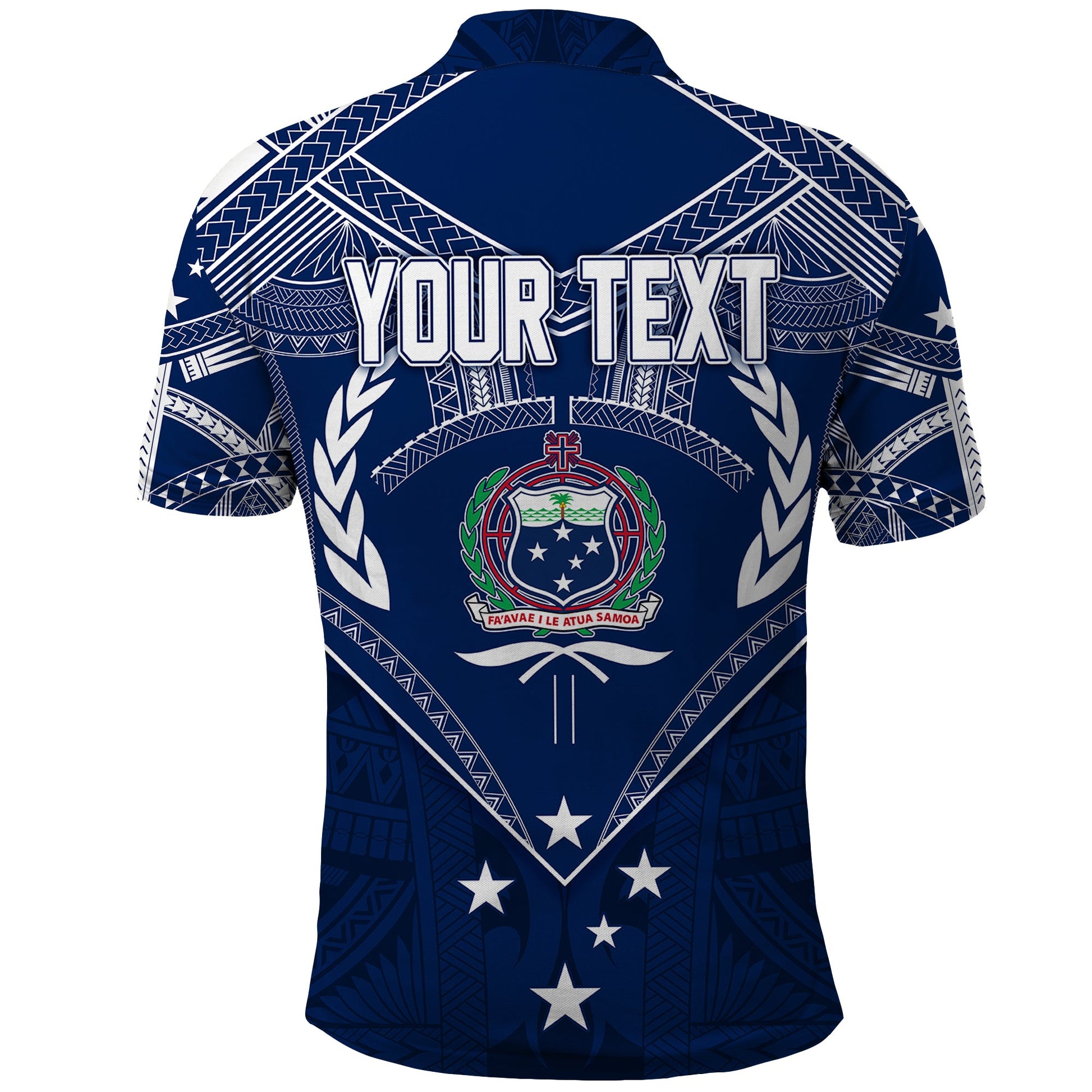 Custom Samoa Polo Shirt Independence Day Chest Tattoo Symbolic Style LT7