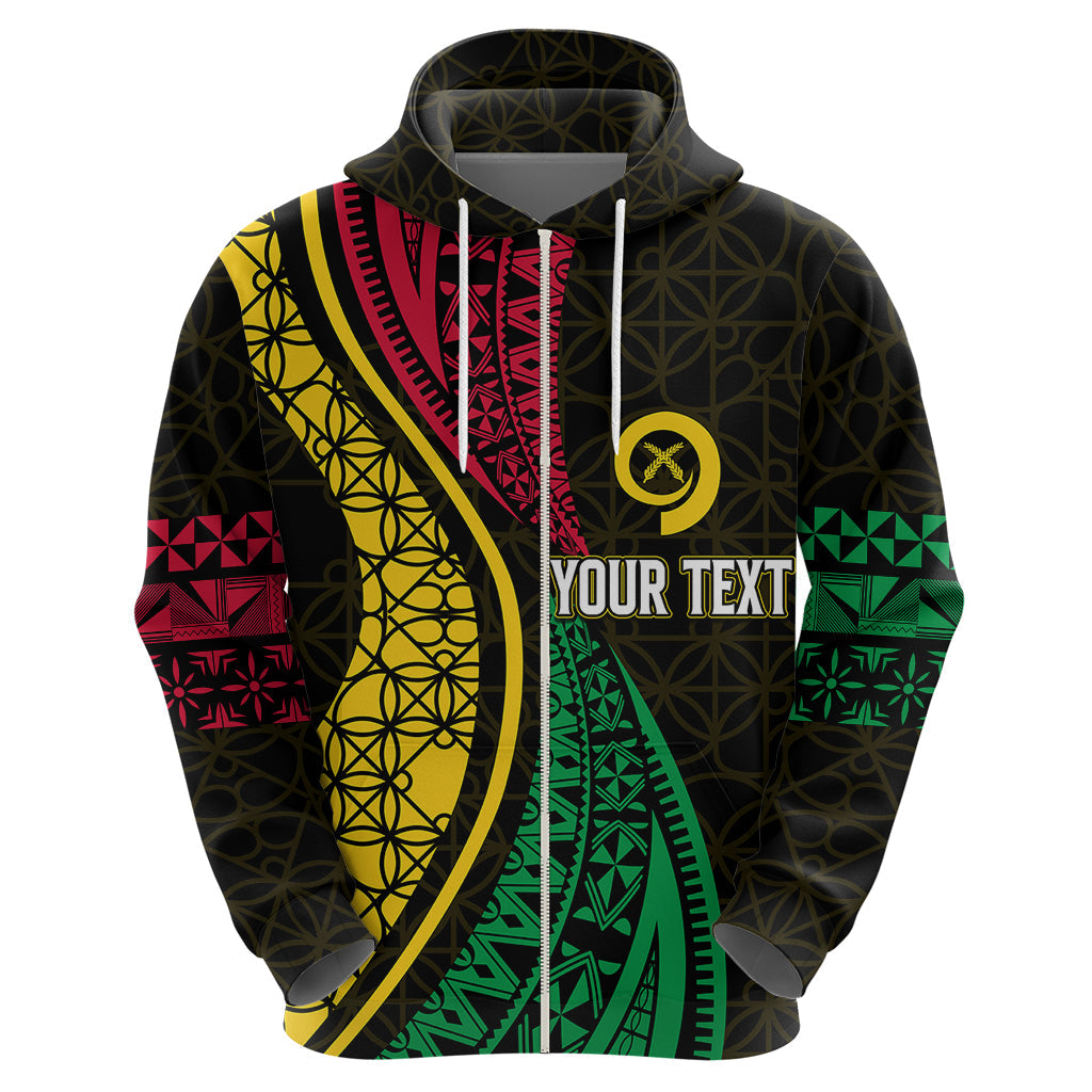 Personalised Vanuatu Hoodie Melanesian Sand Drawing Mixed - Ni Van and Proud LT7