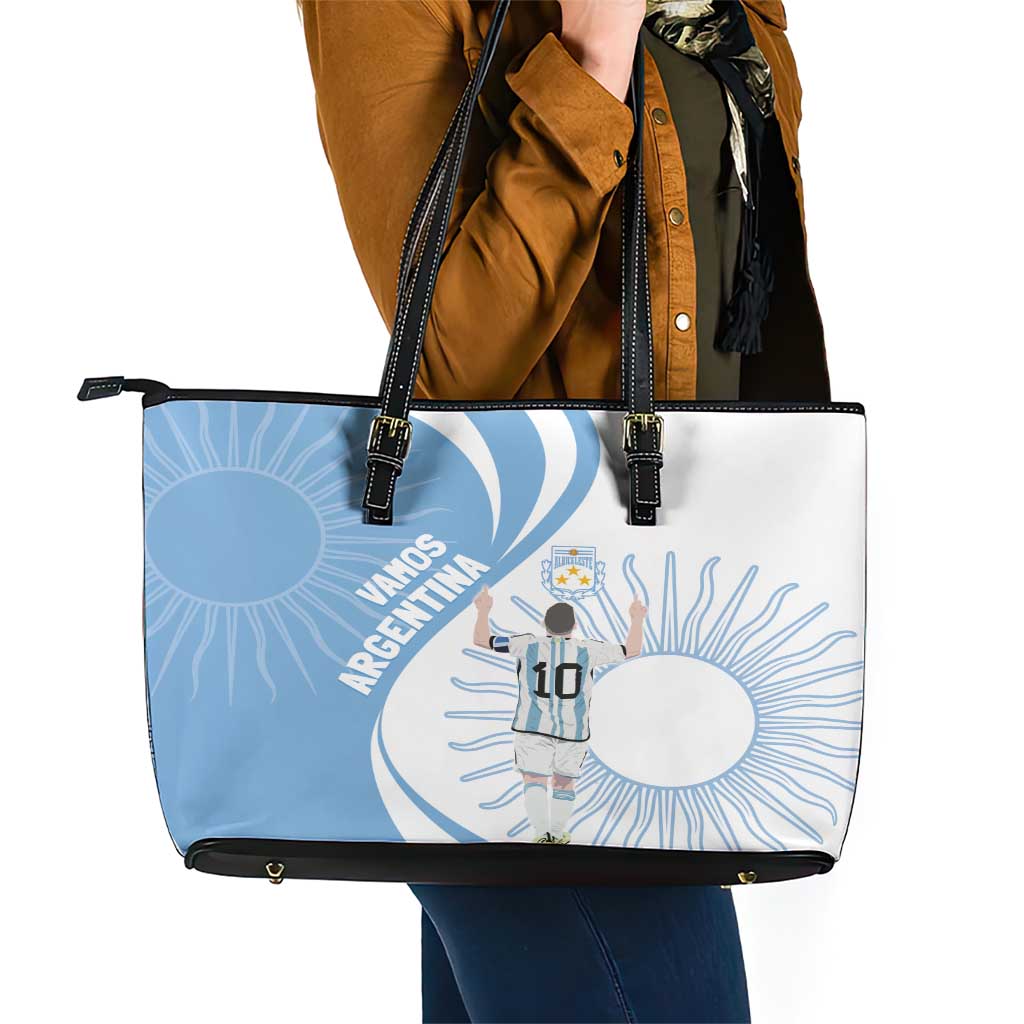 Argentina La Albiceleste Leather Tote Bag Vamos Argentina LT7