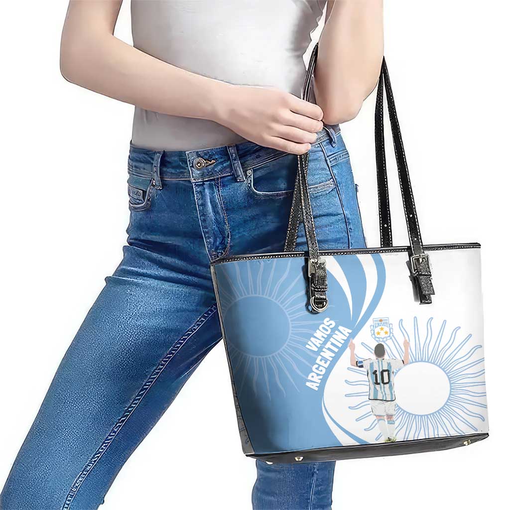 Argentina La Albiceleste Leather Tote Bag Vamos Argentina LT7