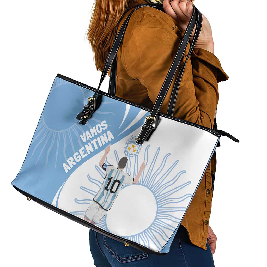 Argentina La Albiceleste Leather Tote Bag Vamos Argentina LT7