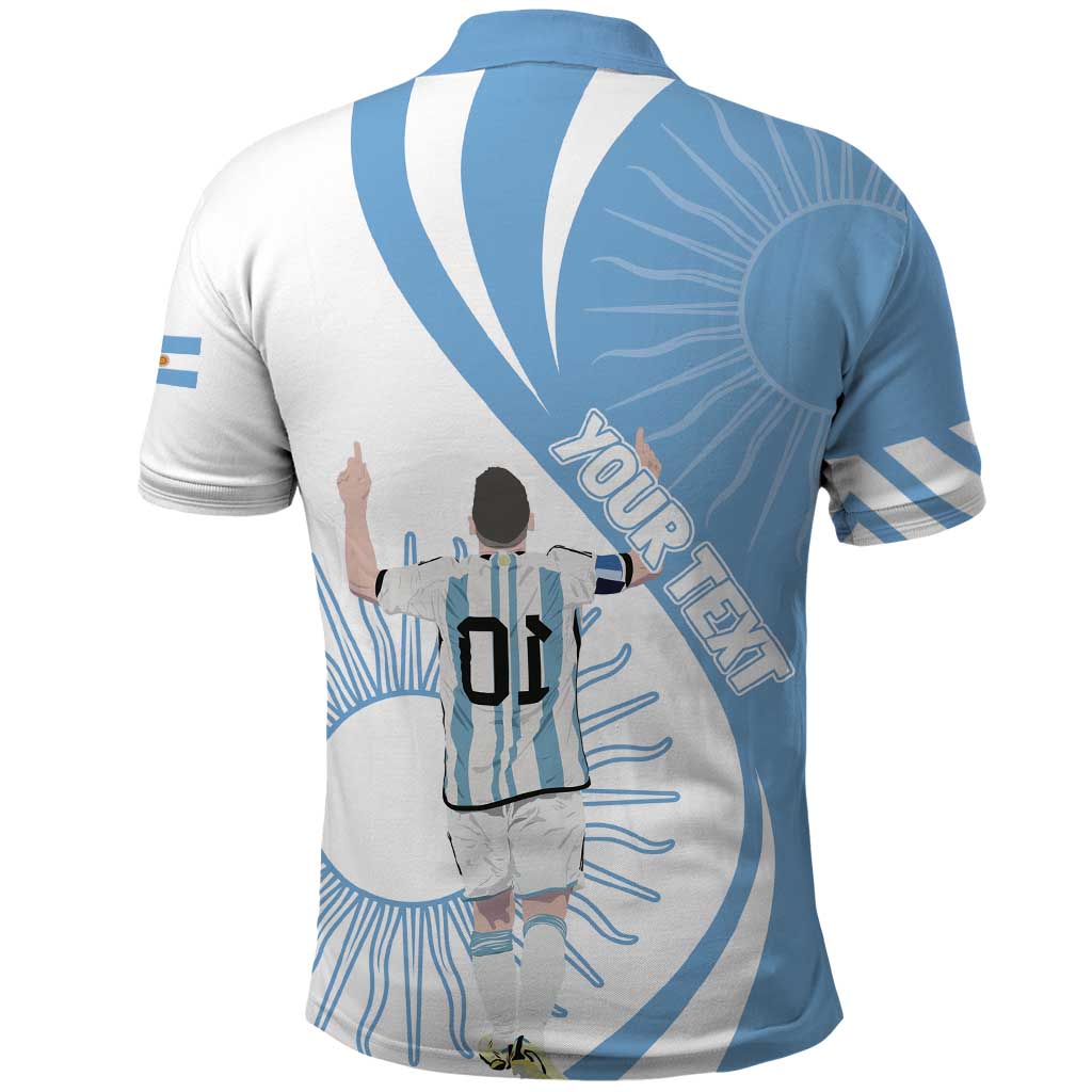 Argentina La Albiceleste Custom Polo Shirt Vamos Argentina LT7