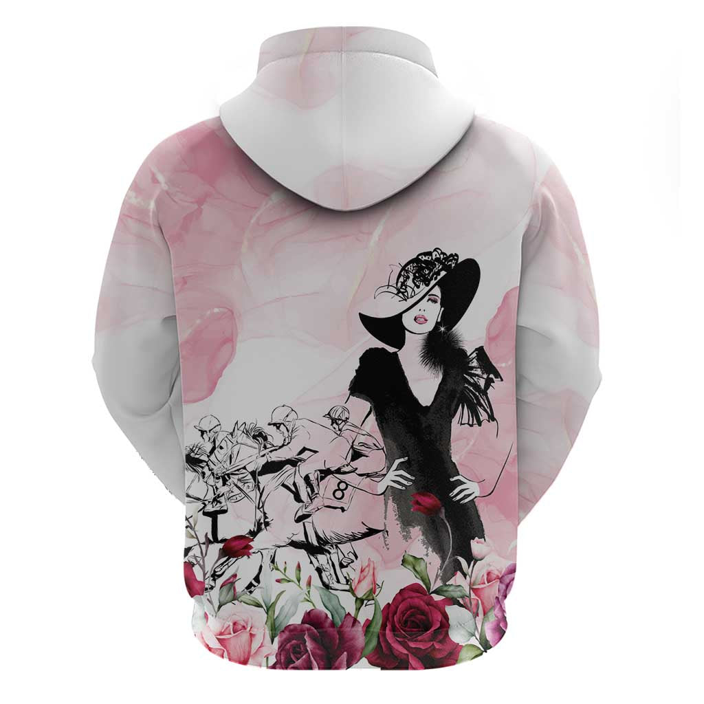 Melbourne Horse Racing Cup Pink Out Derby Hoodie LT7