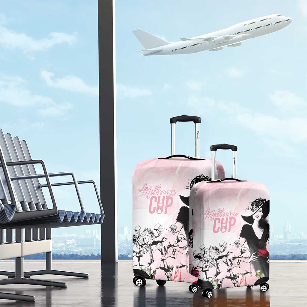 Melbourne Horse Racing Cup Pink Out Derby Luggage Cover LT7