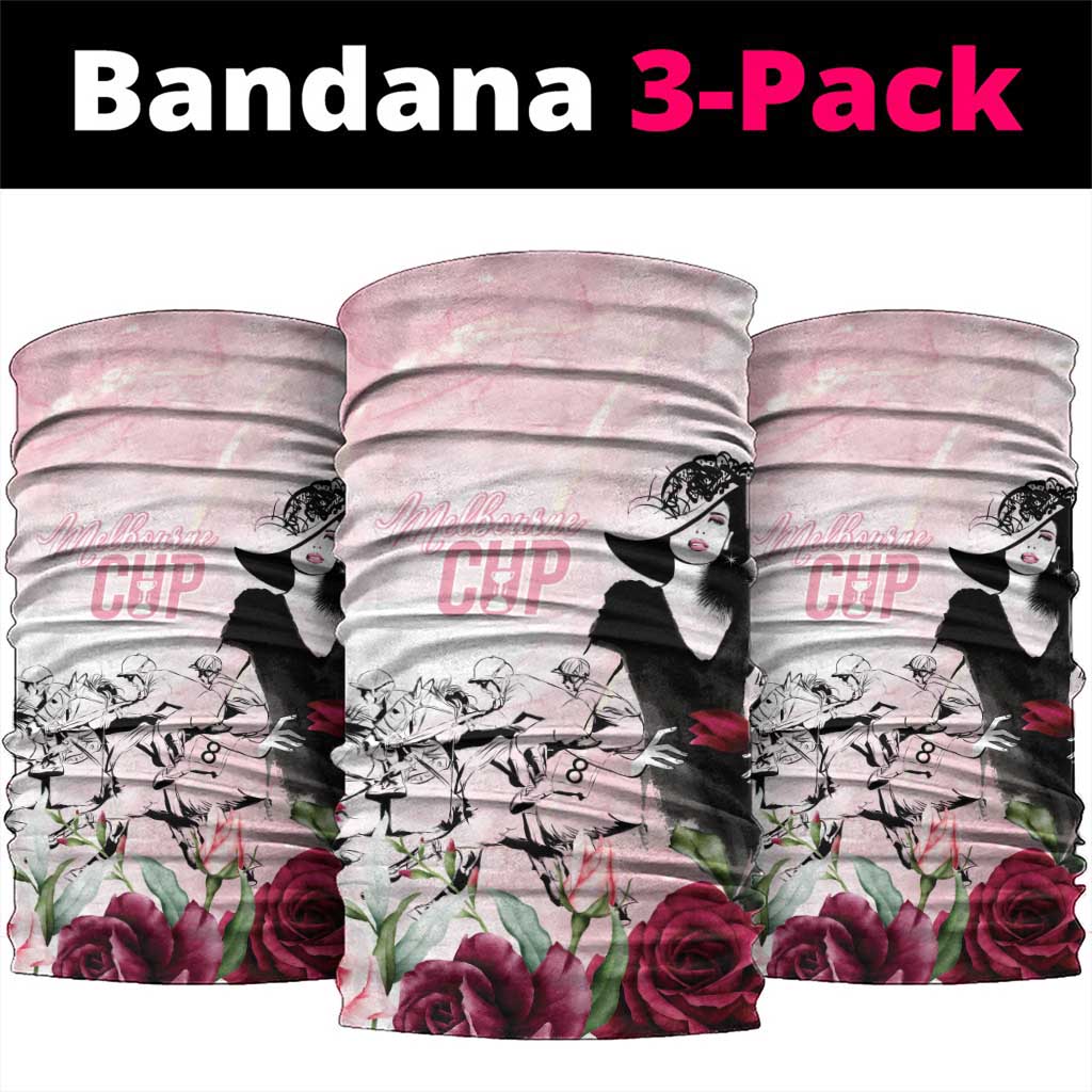 Melbourne Horse Racing Cup Pink Out Derby Neck Gaiter LT7