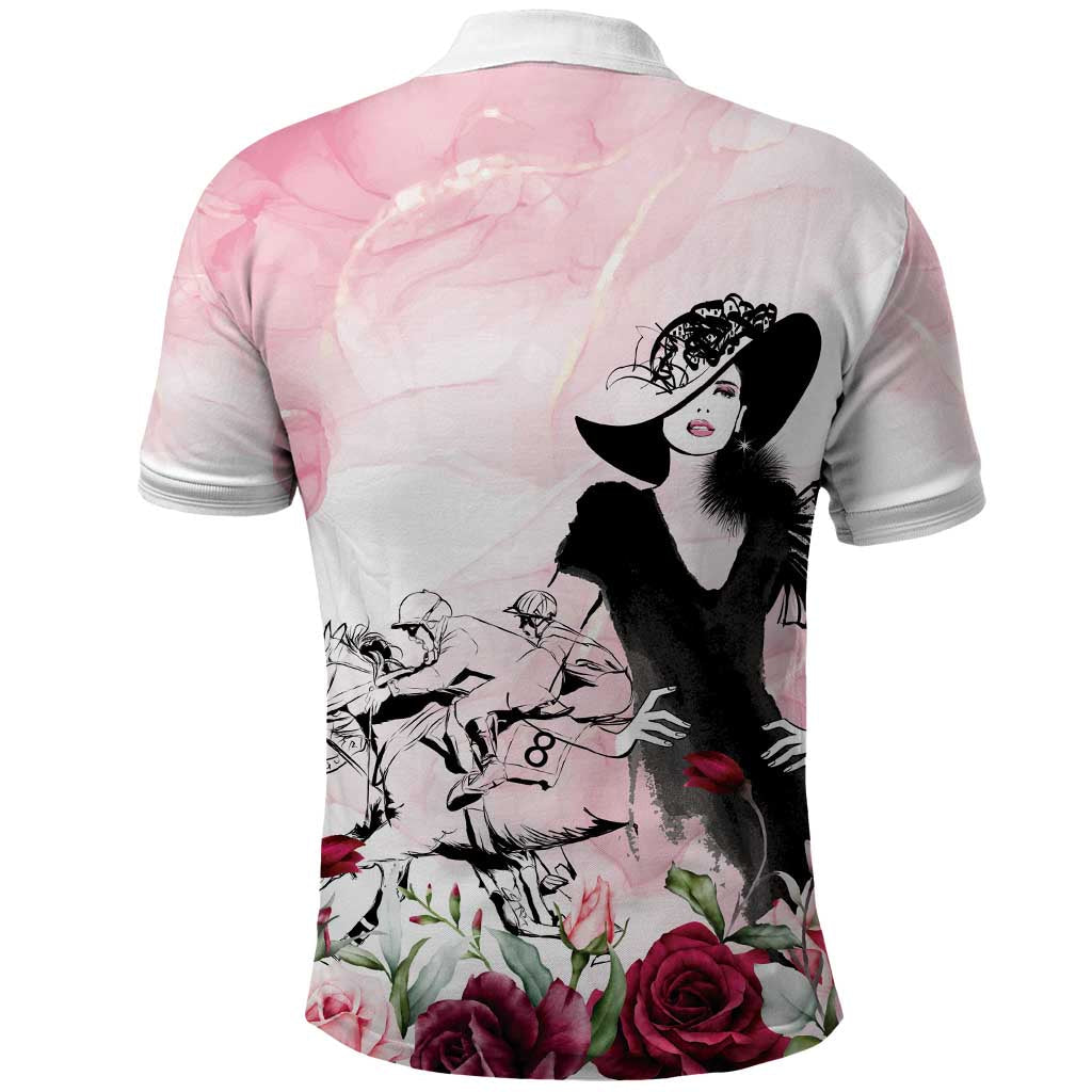 Melbourne Horse Racing Cup Pink Out Derby Polo Shirt LT7