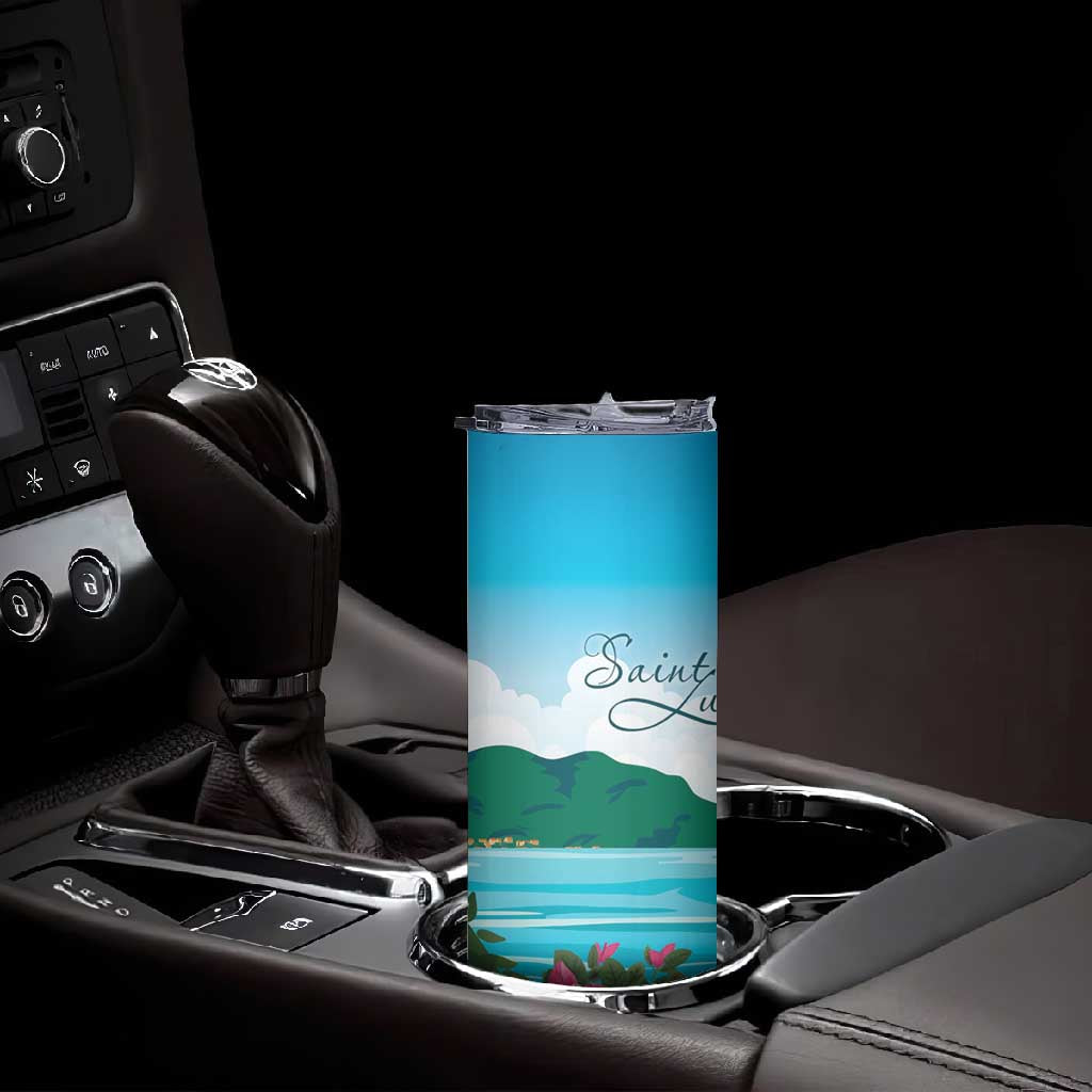 Afro-Saint Lucians Skinny Tumbler Pitons Landscape LT7