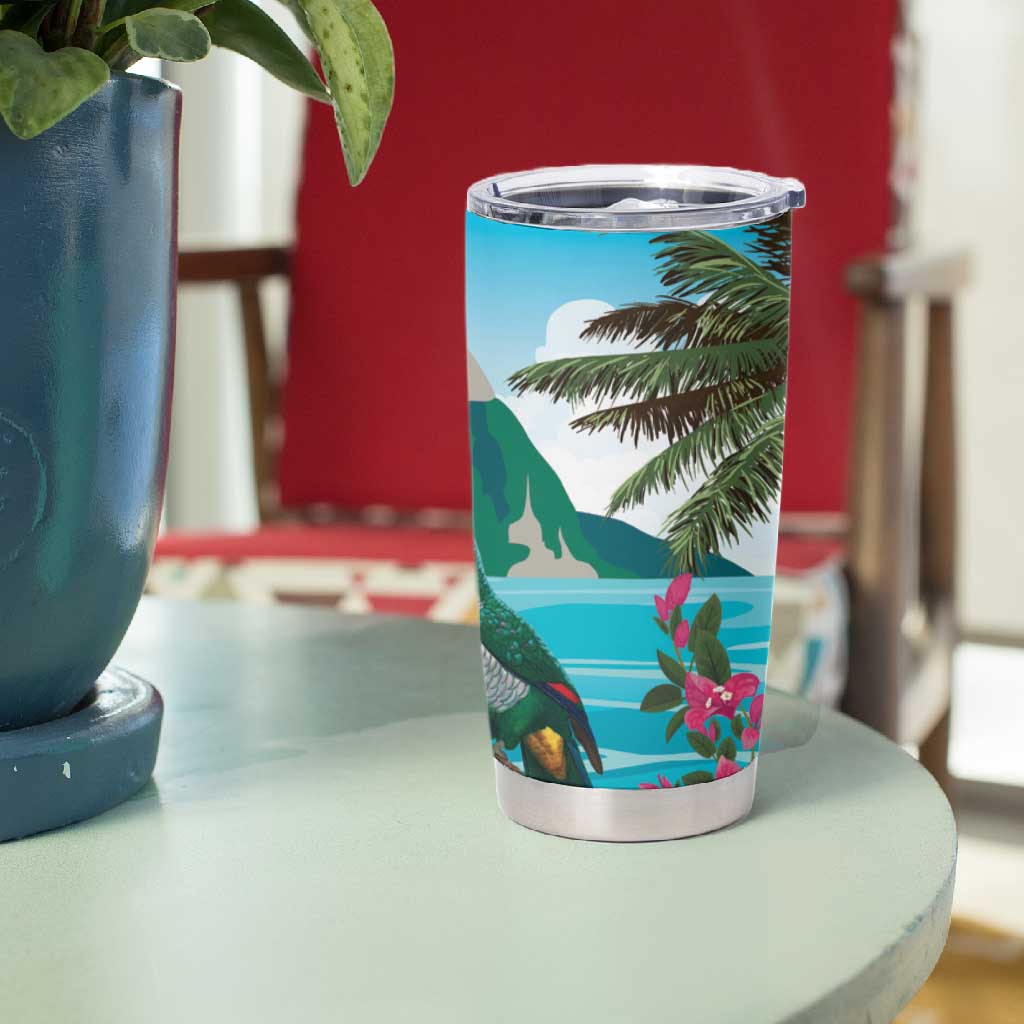 Afro-Saint Lucians Tumbler Cup Pitons Landscape LT7