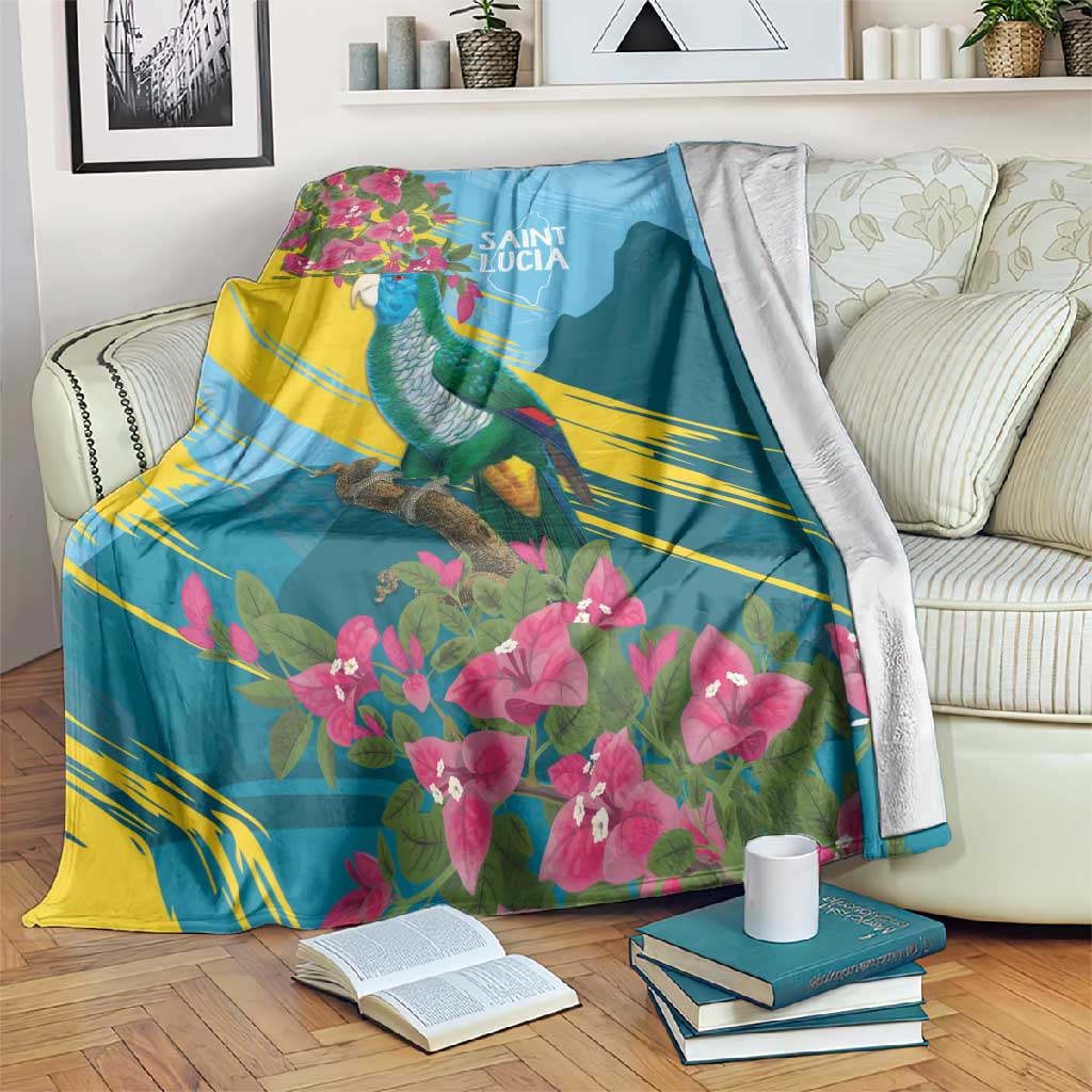 Saint Lucia Afro Blanket Tropical Vibes LT7