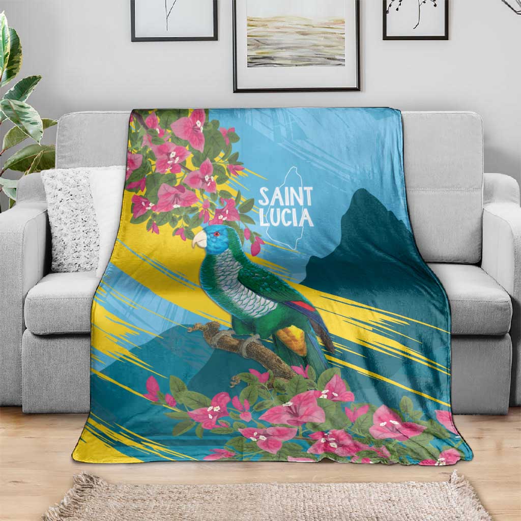Saint Lucia Afro Blanket Tropical Vibes LT7