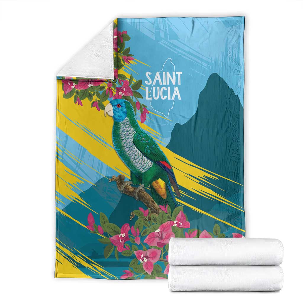 Saint Lucia Afro Blanket Tropical Vibes LT7