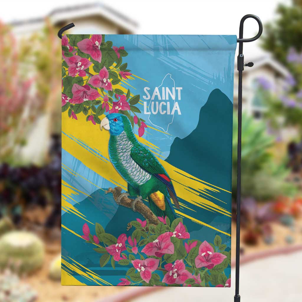 Saint Lucia Afro Garden Flag Tropical Vibes LT7