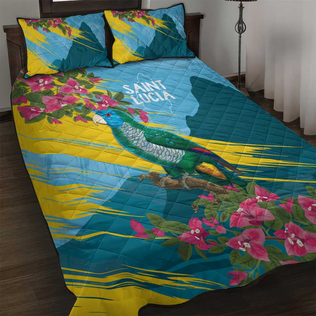 Saint Lucia Afro Quilt Bed Set Tropical Vibes LT7