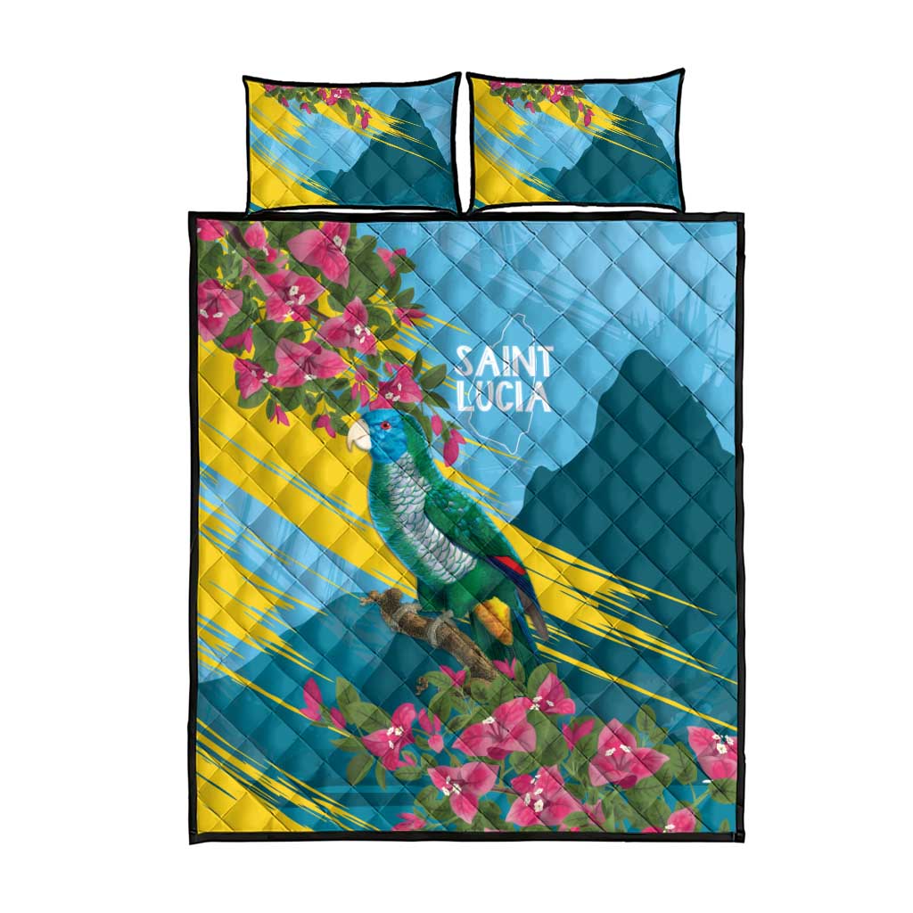 Saint Lucia Afro Quilt Bed Set Tropical Vibes LT7