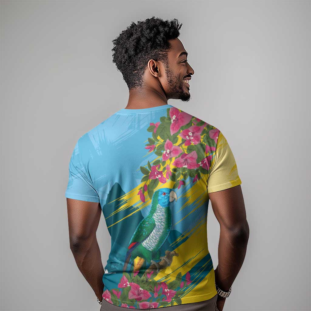 Saint Lucia Afro T shirt Tropical Vibes LT7