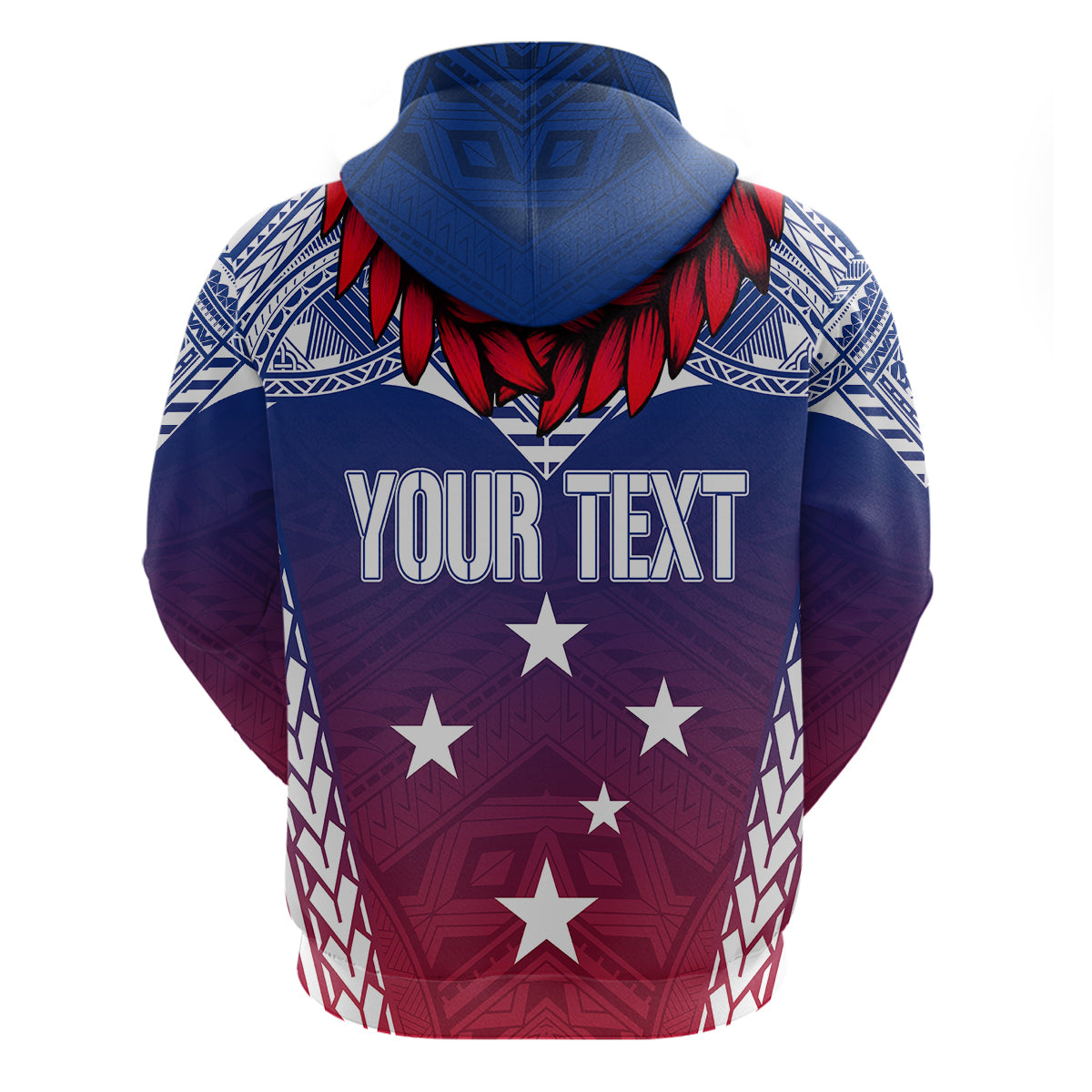 Custom Samoa Independence Day Hoodie Ula Fala Gradient Color LT7