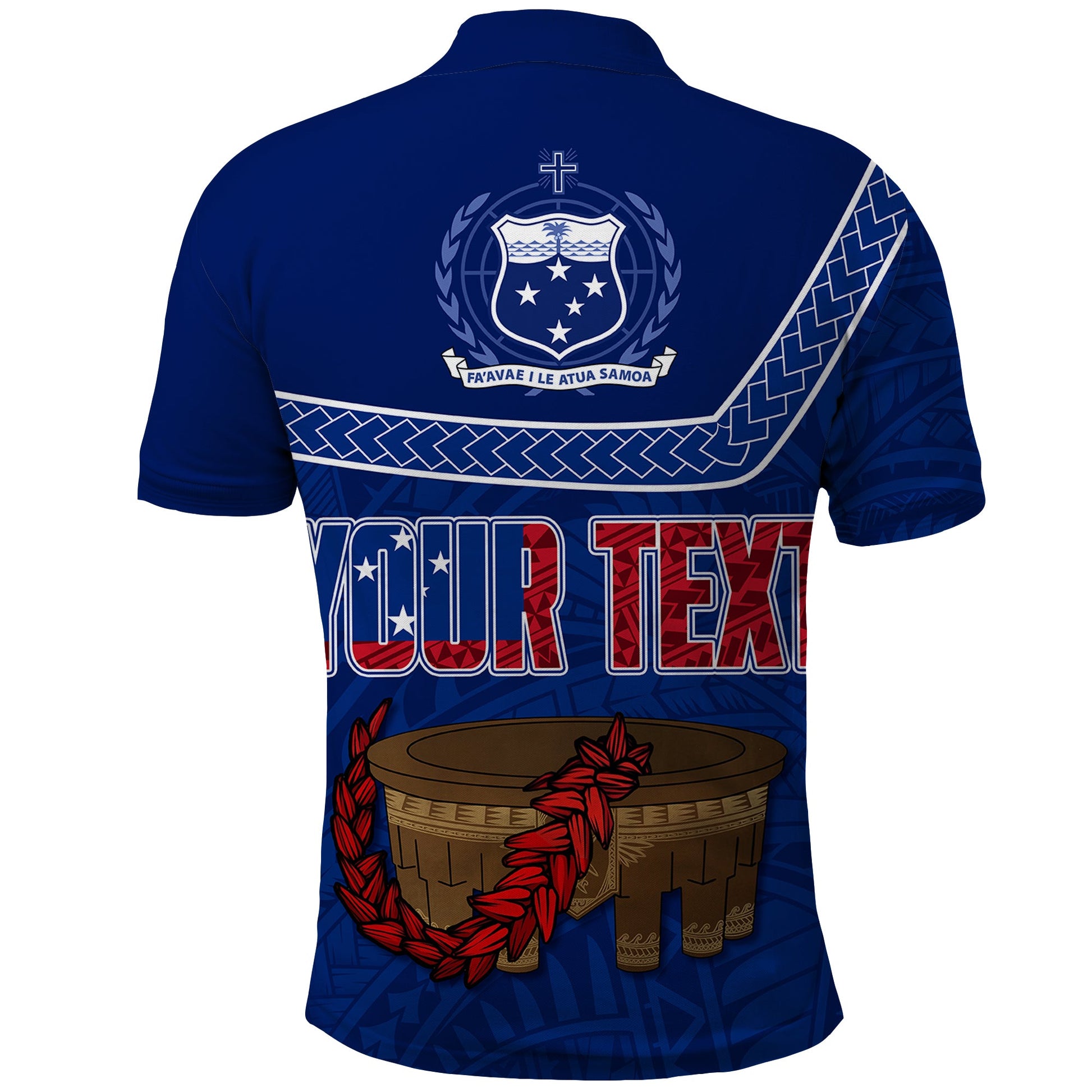 Custom Samoa Polo Shirt Independence Day Kava And Ula Fala Sail With Faith LT7