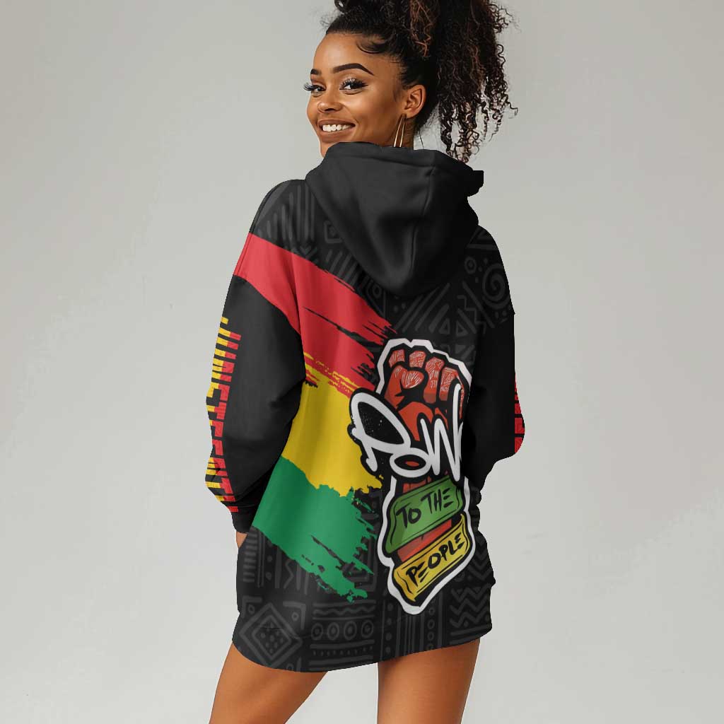 Juneteenth Hoodie Dress Power To The People LT7