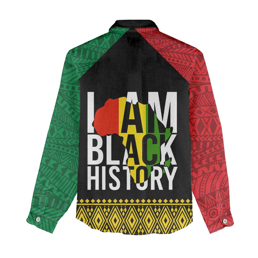 Juneteenth Women Casual Shirt Mix African Pattern - I Am Black History LT7