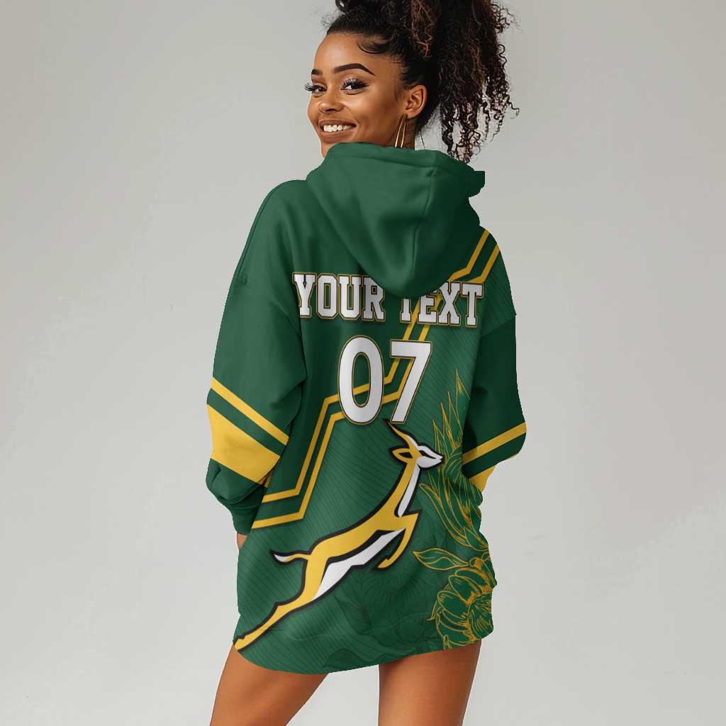 South Africa Rugby Hoodie Dress Champions GO Bokke LT7
