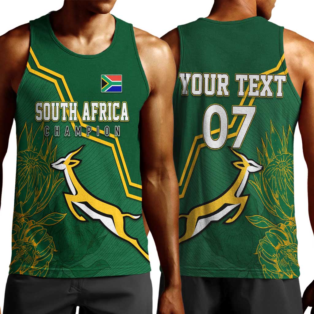 South Africa Rugby Men Tank Top Champions GO Bokke LT7