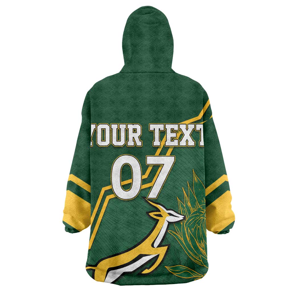 South Africa Rugby Wearable Blanket Hoodie Champions GO Bokke LT7