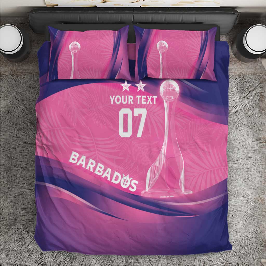 Afro-Barbadians Cricket Custom Bedding Set Royal Champions - Tropical Vibes LT7