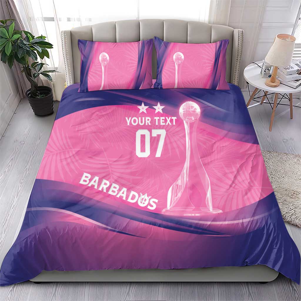 Afro-Barbadians Cricket Custom Bedding Set Royal Champions - Tropical Vibes LT7