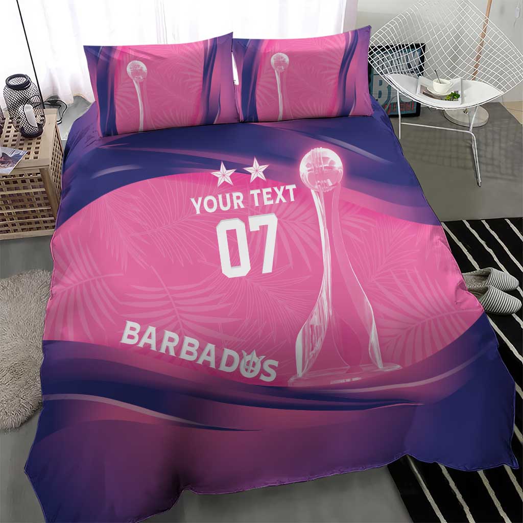 Afro-Barbadians Cricket Custom Bedding Set Royal Champions - Tropical Vibes LT7