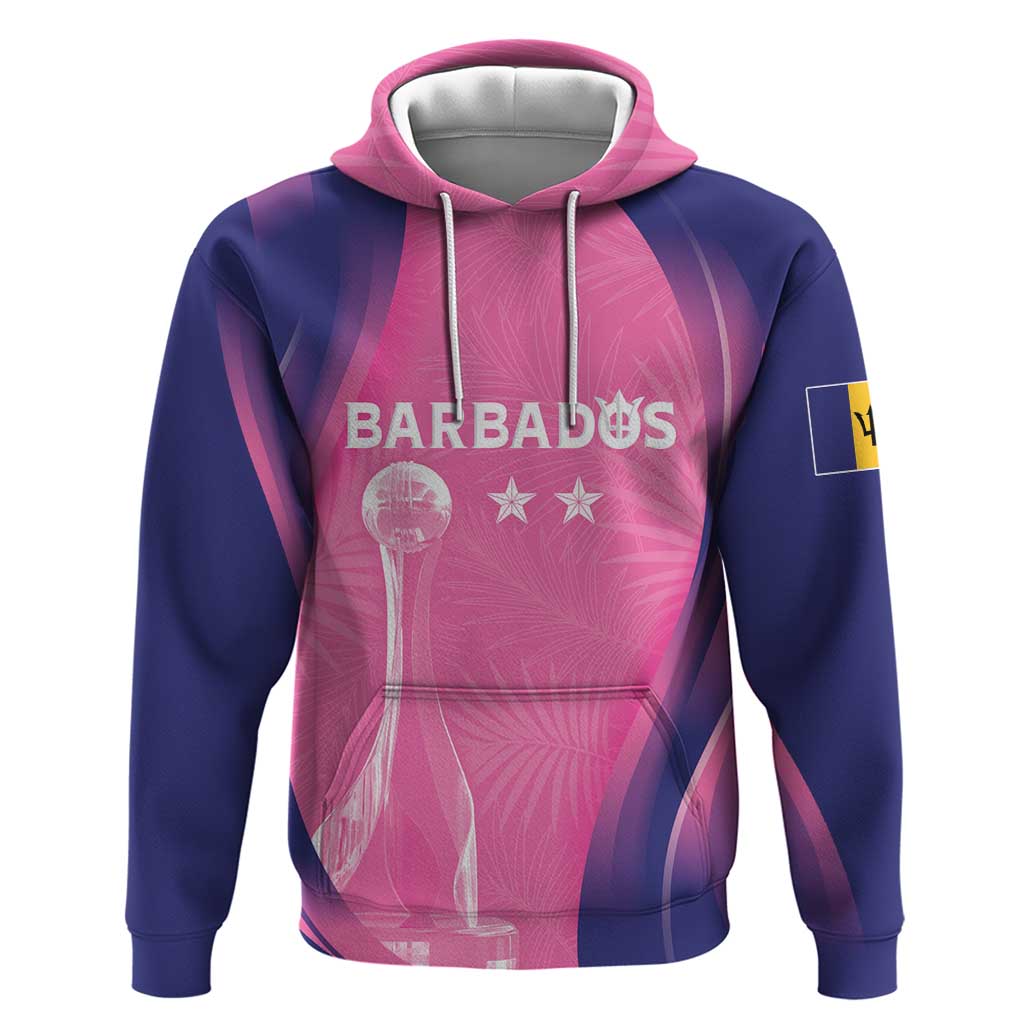 Barbados Cricket Custom Hoodie Royal Champions - Tropical Vibes LT7