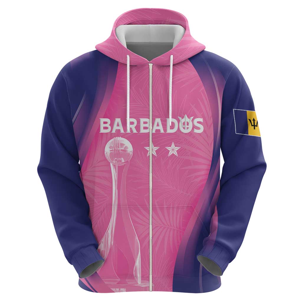 Barbados Cricket Custom Hoodie Royal Champions - Tropical Vibes LT7