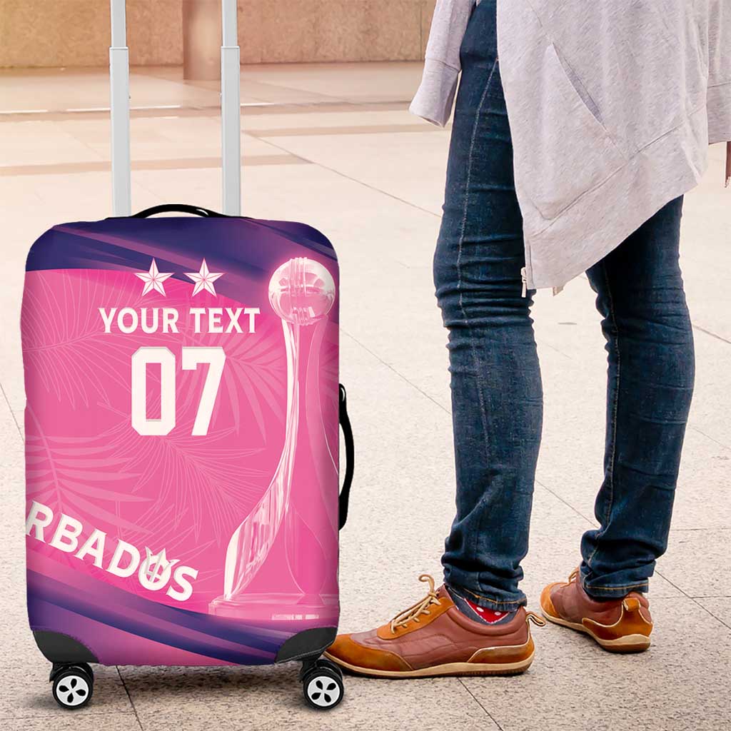 Barbados Cricket Custom Luggage Cover Royal Champions - Tropical Vibes LT7