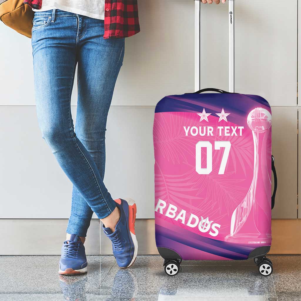 Barbados Cricket Custom Luggage Cover Royal Champions - Tropical Vibes LT7
