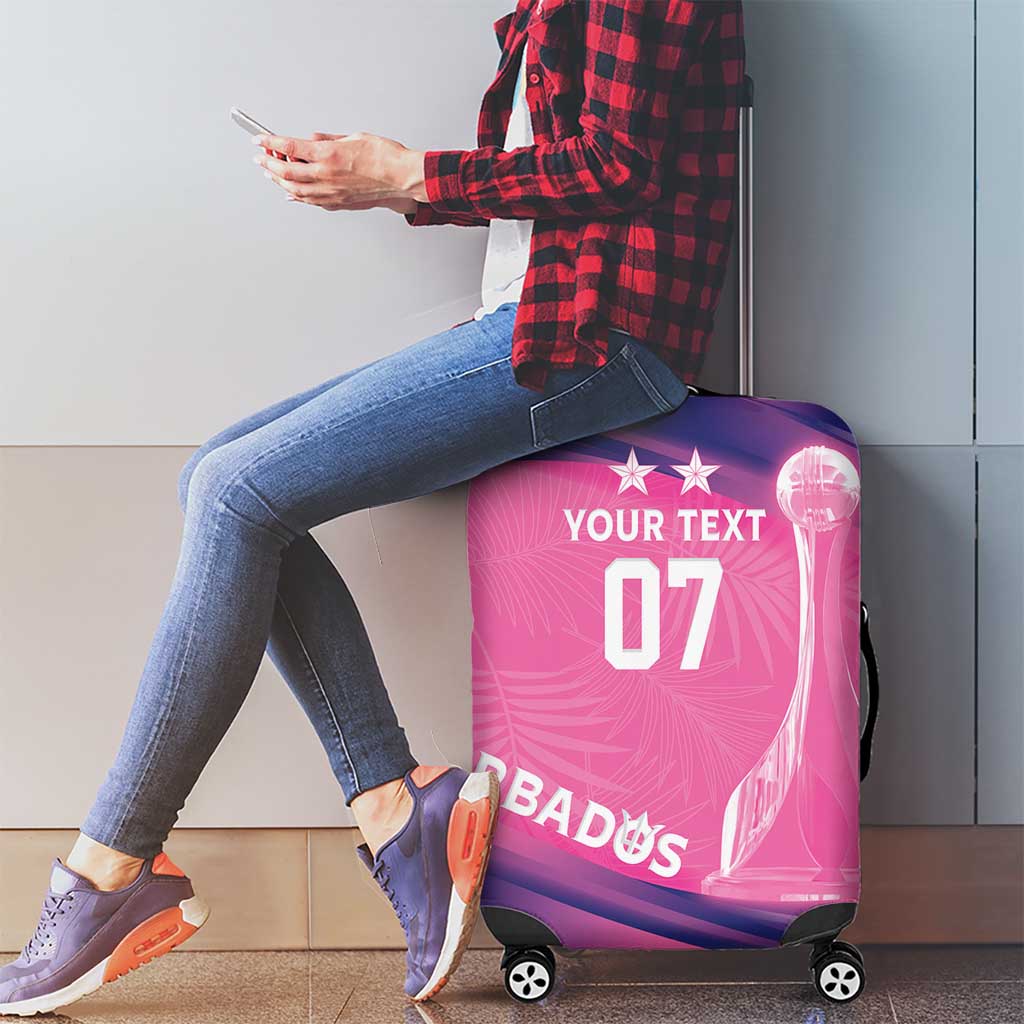 Barbados Cricket Custom Luggage Cover Royal Champions - Tropical Vibes LT7