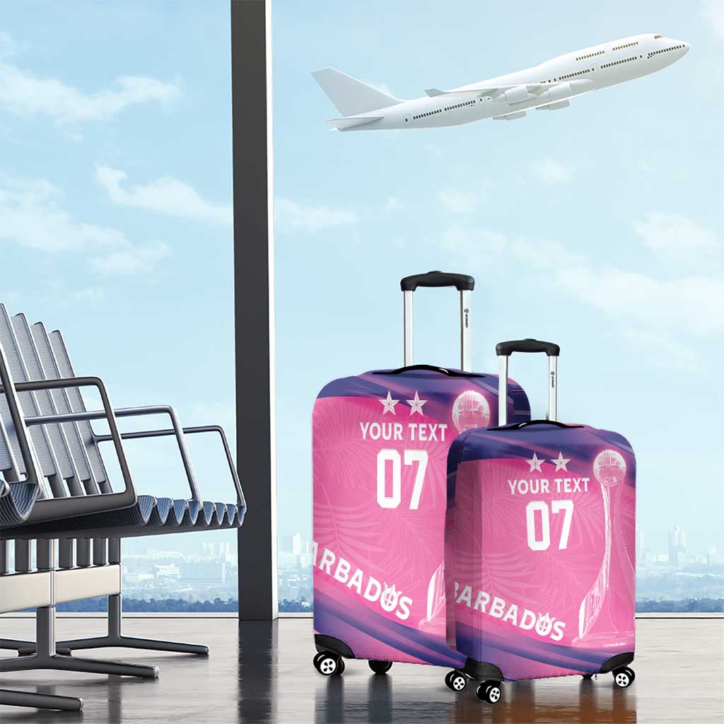 Barbados Cricket Custom Luggage Cover Royal Champions - Tropical Vibes LT7