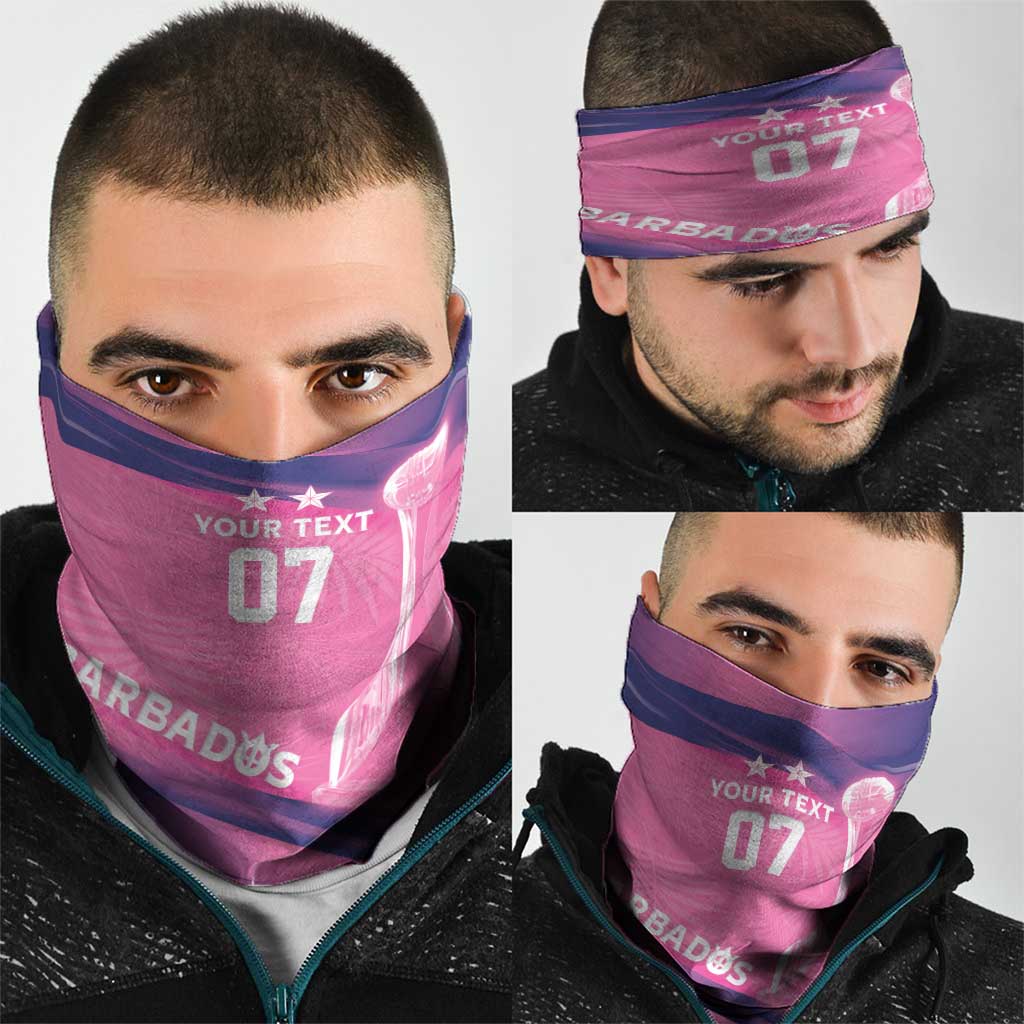 Barbados Cricket Custom Neck Gaiter Royal Champions - Tropical Vibes LT7
