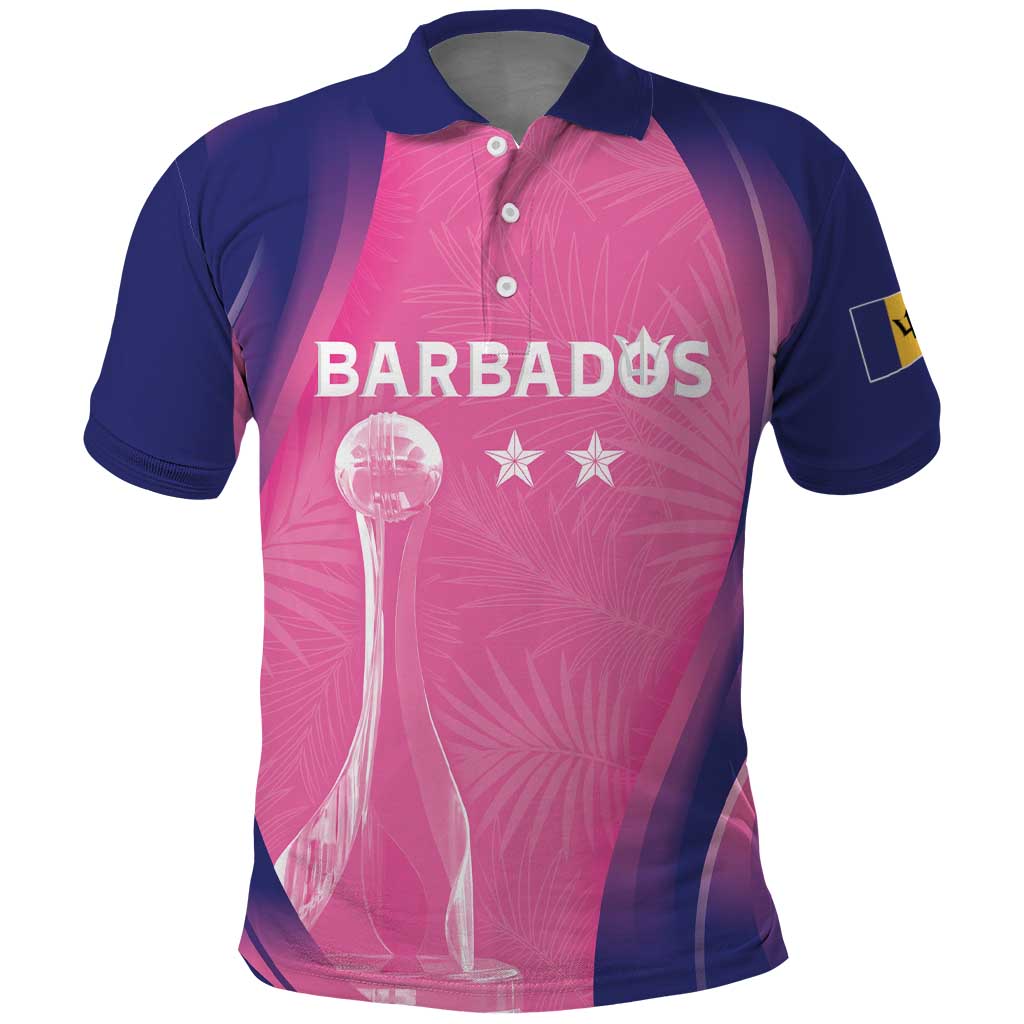 Barbados Cricket Custom Polo Shirt Royal Champions - Tropical Vibes LT7