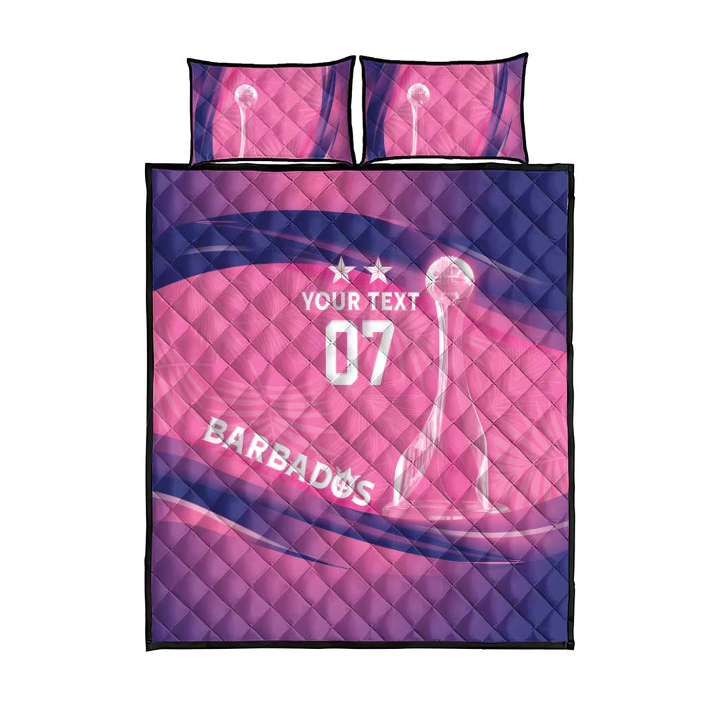 Afro-Barbadians Cricket Custom Quilt Bed Set Royal Champions - Tropical Vibes LT7