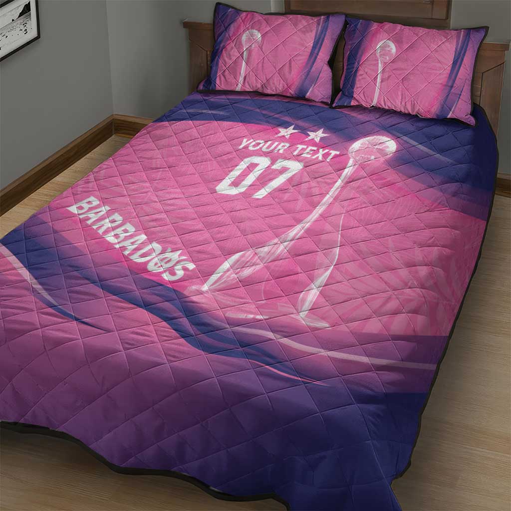 Afro-Barbadians Cricket Custom Quilt Bed Set Royal Champions - Tropical Vibes LT7