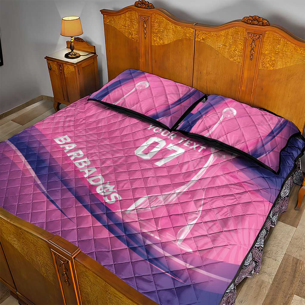 Afro-Barbadians Cricket Custom Quilt Bed Set Royal Champions - Tropical Vibes LT7
