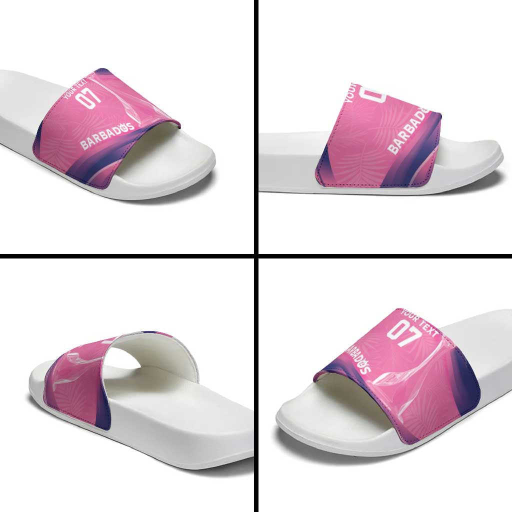Barbados Cricket Custom Slide Sandals Royal Champions - Tropical Vibes LT7