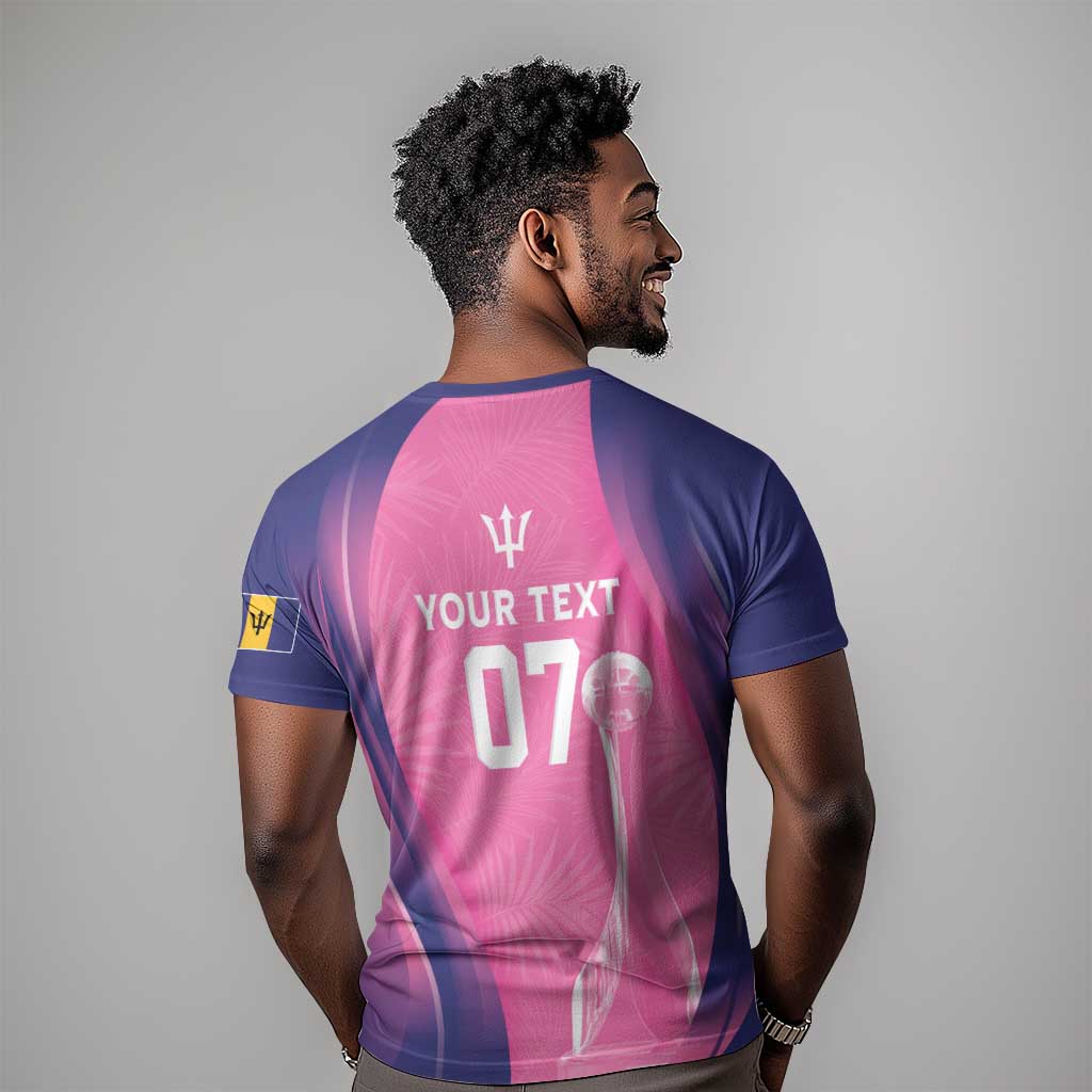 Afro-Barbadians Cricket Custom T shirt Royal Champions - Tropical Vibes LT7