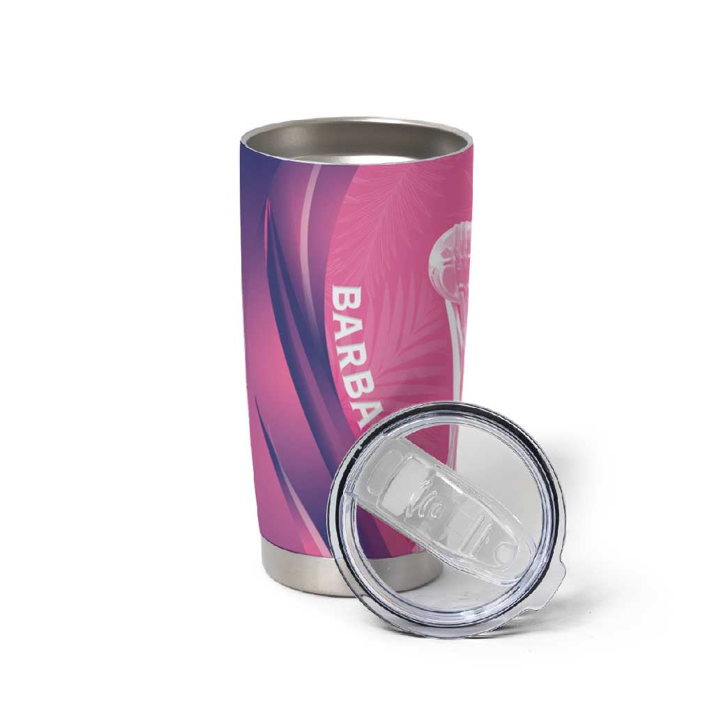 Afro-Barbadians Cricket Custom Tumbler Cup Royal Champions - Tropical Vibes LT7