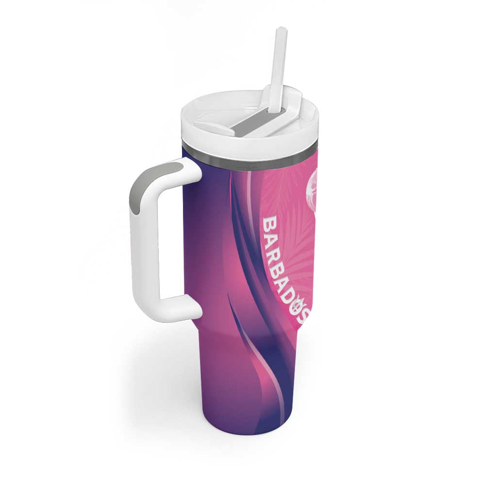 Afro-Barbadians Cricket Custom Tumbler With Handle Royal Champions - Tropical Vibes LT7