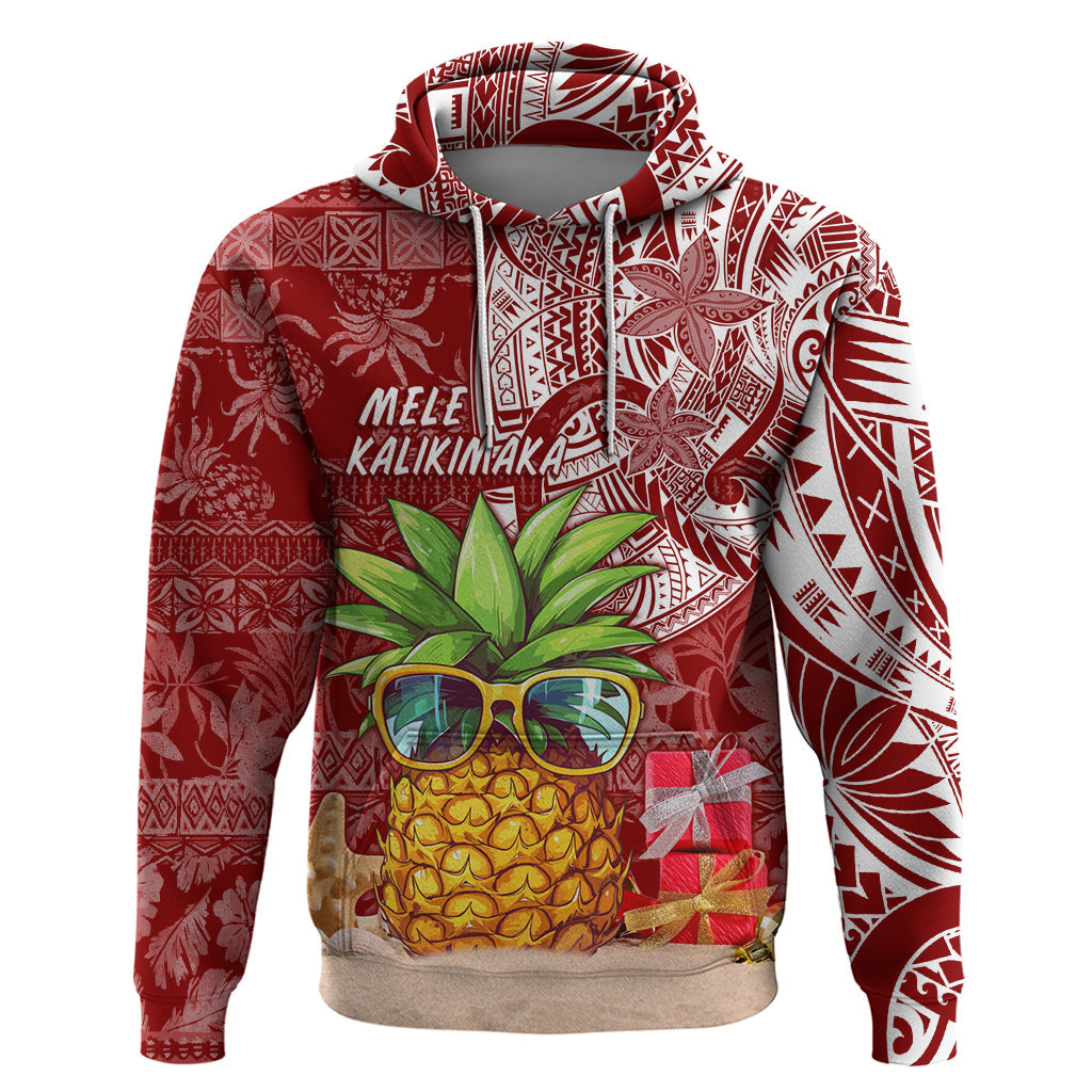 Mele Kalikimaka Hawaii Christmas Hoodie Pineapple Party LT7