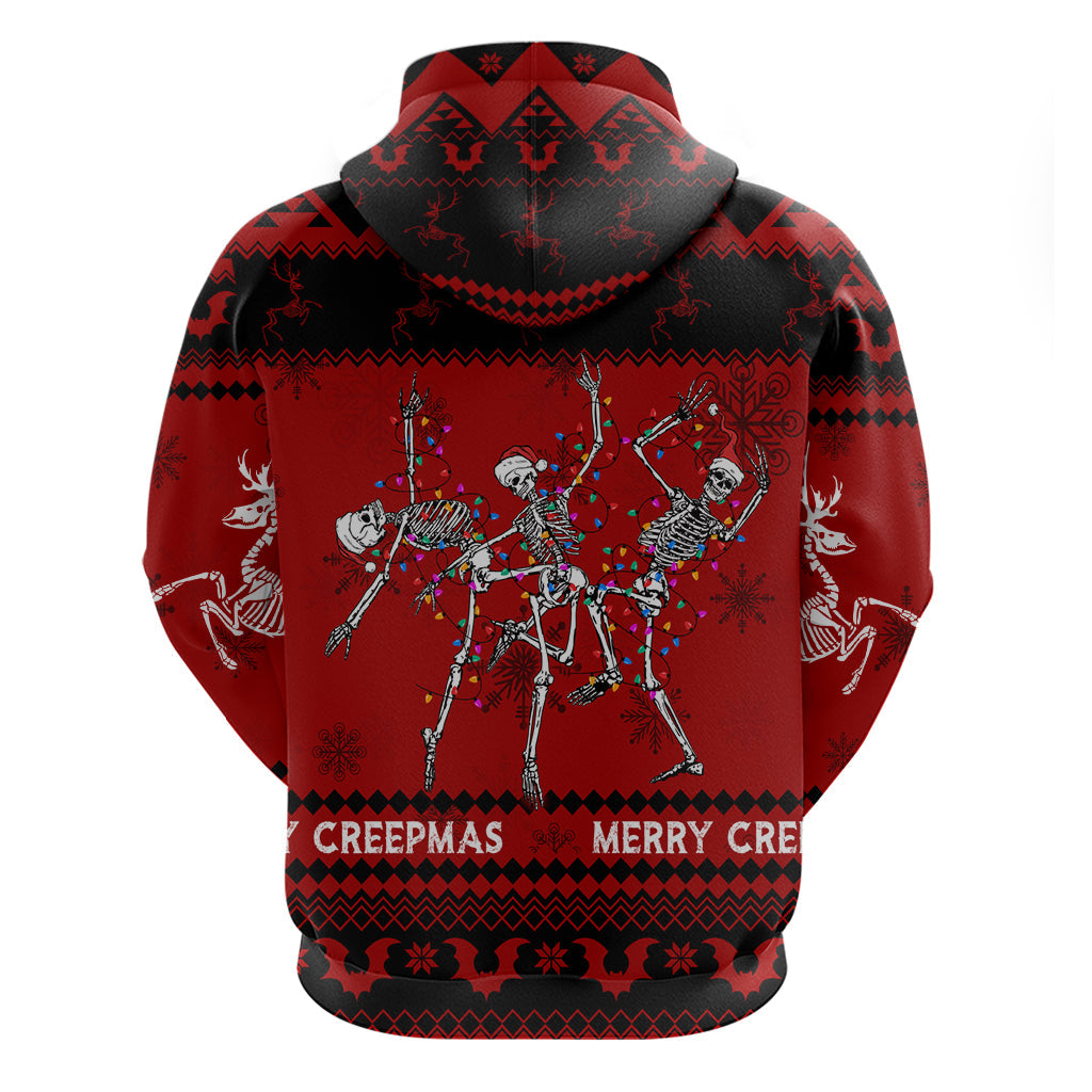 Christmas Hoodie Jolly Skull Merry Creepmas LT7