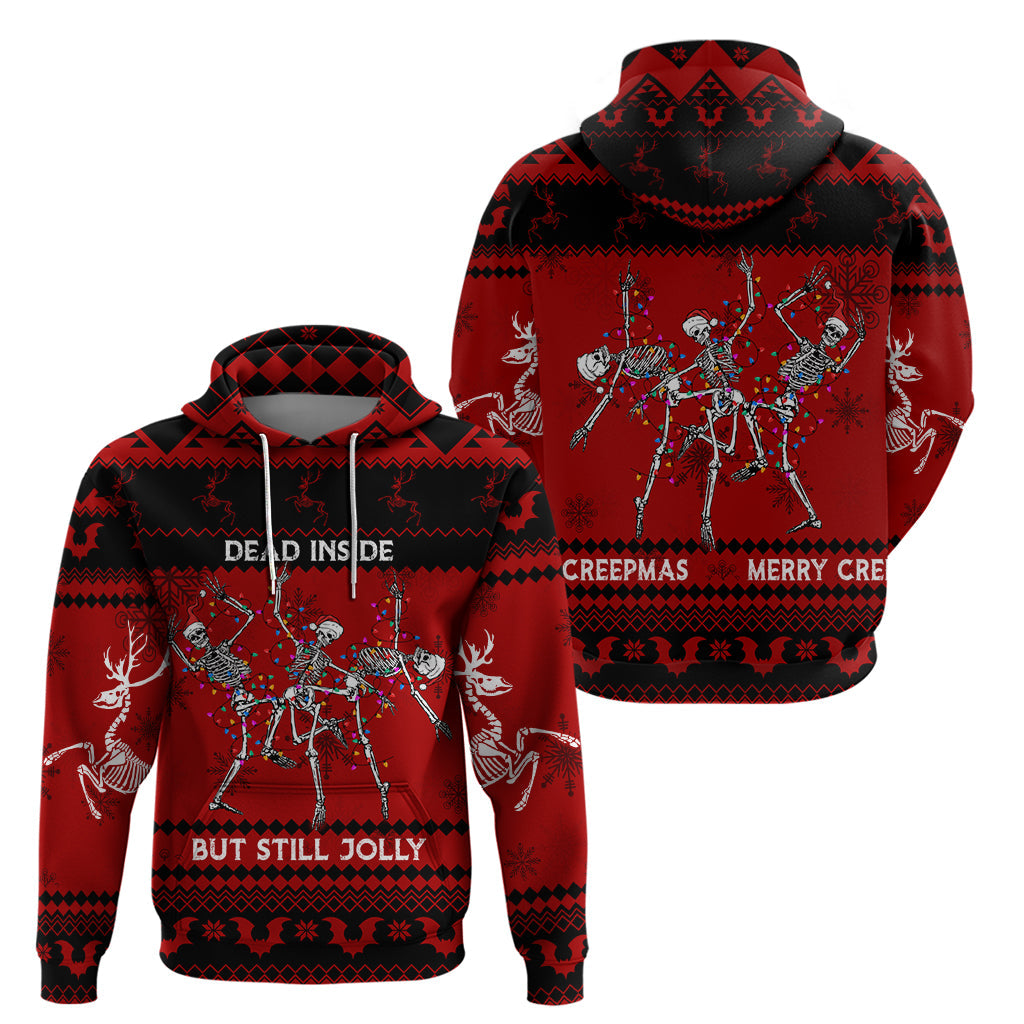 Christmas Hoodie Jolly Skull Merry Creepmas LT7